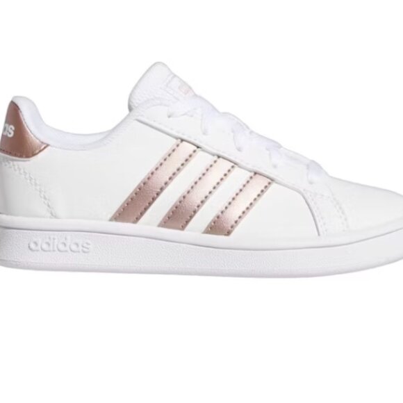 Adidas Grand Court - White/Rose Gold SIZE 5.5 - Picture 1 of 12